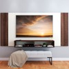 Painel para TV Até 55 Polegadas Orlando 2 Nichos Castanho/Off White - Panorama Móveis