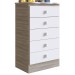 Cômoda Infantil 5 Gavetas Fresno/Branco 1340 - Percasa