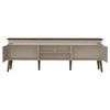 Rack para TV Até 75 Polegadas com Led Lumina 2 Portas Pinho/Off White - Artely