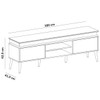 Rack para TV Até 75 Polegadas com Led Lumina 2 Portas Pinho/Off White - Artely