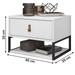 Mesa de Cabeceira Suspensa Sigma 1 Gaveta Branco - Casa D