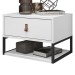 Mesa de Cabeceira Suspensa Sigma 1 Gaveta Branco - Casa D