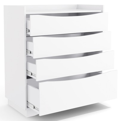 Cômoda 4 Gavetas Branco M260 - Kappesberg