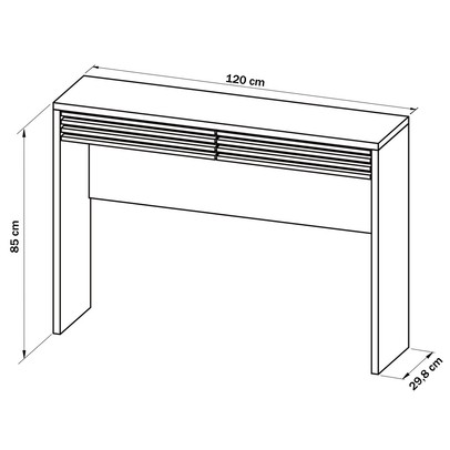 Aparador 2 Gavetas Natural Ap2309 - Tecno Mobili