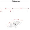 Cama de Solteiro Auxiliar Branco Cm8008 - Tecno Mobili