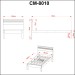 Cama de Solteiro Branco Cm8010 - Tecno Mobili