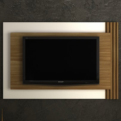 Painel para TV Até 65 Polegadas Natural/Off White Pl3001 - Tecno Mobili
