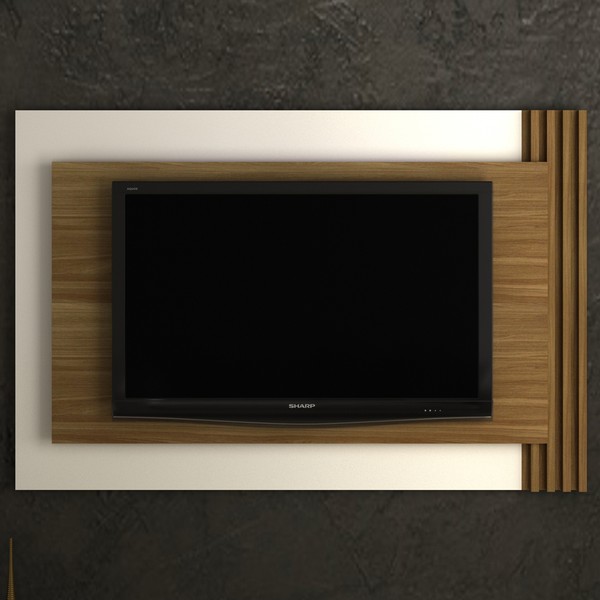 Painel para TV Até 65 Polegadas Natural/Off White Pl3001 - Tecno Mobili