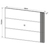 Painel para TV Até 42 Polegadas Natural/Off White Pl3004 - Tecno Mobili