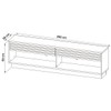 Rack para TV Até 65 Polegadas 2 Gavetas Natural Ra2000 - Tecno Mobili