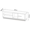 Rack para TV Até 65 Polegadas 1 Porta Natural/Off White Ra2002 - Tecno Mobili