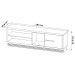Rack para TV Até 65 Polegadas 1 Porta Natural/Off White Ra2002 - Tecno Mobili