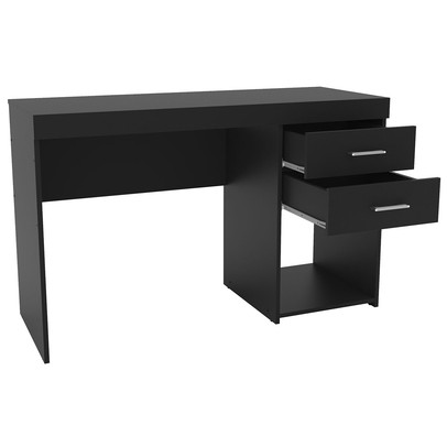 Mesa para Computador Malta 2 Gavetas Preto - Politorno