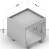 Mesa de Canto índia Branco - Politorno