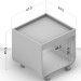 Mesa de Canto índia Branco - Politorno