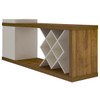 Rack para TV Até 60 Polegadas Madrid 1 Porta Pinho/Off White - Artely Móveis