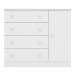 Cômoda Infantil Doce Sonho 1 Porta 4 Gavetas Branco - Qmovi