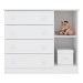 Cômoda Infantil Doce Sonho 1 Porta 4 Gavetas Branco - Qmovi