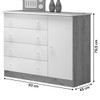 Cômoda Infantil Doce Sonho 1 Porta 4 Gavetas Branco - Qmovi