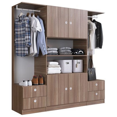 Guarda-Roupa Casal 4 Portas 4 Gavetas Montana Gr1800 - Art In Móveis