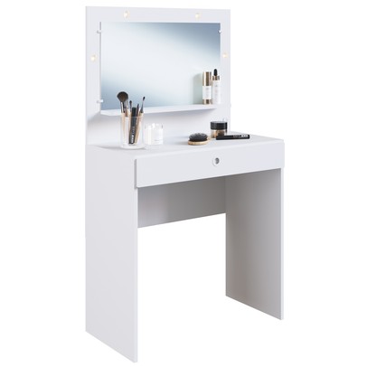 Penteadeira Star 1 Gaveta 1 Prateleira com Led Branco Pe070 - Art In Móveis