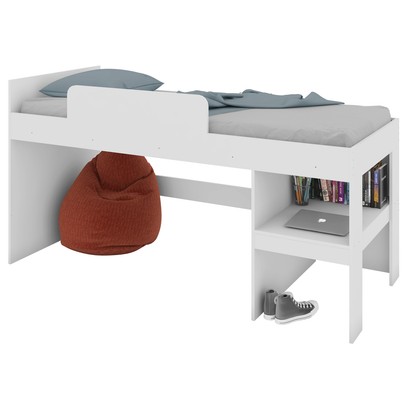 Cama Infantil com Cabaninha Meu Fofinho Branco - Art In Móveis