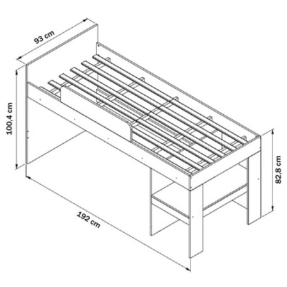 Cama Infantil com Cabaninha Meu Fofinho Branco - Art In Móveis