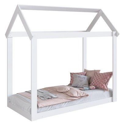 Cama Infantil Montessoriano Meu Fofinho Branco Mc7005 - Art In Móveis