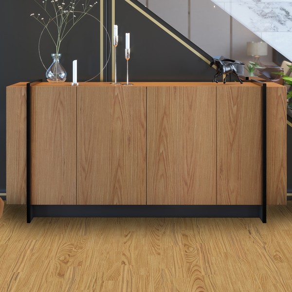 Balcão Buffet Copacabana 4 Portas 2 Prateleiras Freijó/Preto Fosco - Colibri