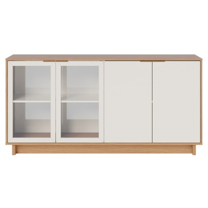 Balcão Buffet Vitoria 4 Portas Freijó/Off White - Colibri