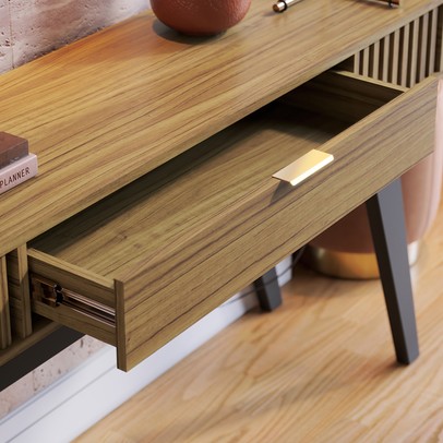 Aparador Riviera 1 Gaveta Noce Milano - Colibri