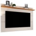 Painel para TV Até 60 Polegadas Vivare New 1 Prateleira Off White/Nature - Giga Móveis