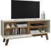 Rack para TV Até 55 Polegadas Santorini 1 Porta Off White/Cinamomo - Pnr Móveis