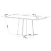 Mesa de Jantar 6 Lugares Isla Seda/Blonde/Nude - Viero Móveis