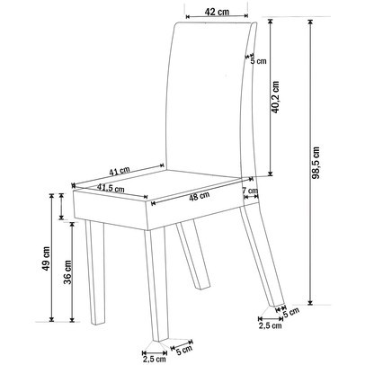Mesa de Jantar 4 Lugares Charm Seda/Nude/Off White - Viero Móveis