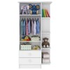 Guarda-Roupa Infantil 2 Portas 2 Gavetas Branco 1420 - Percasa