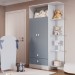 Guarda-Roupa Infantil 2 Portas 2 Gavetas Azul 1420 - Percasa