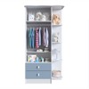 Guarda-Roupa Infantil 2 Portas 2 Gavetas Azul 1420 - Percasa