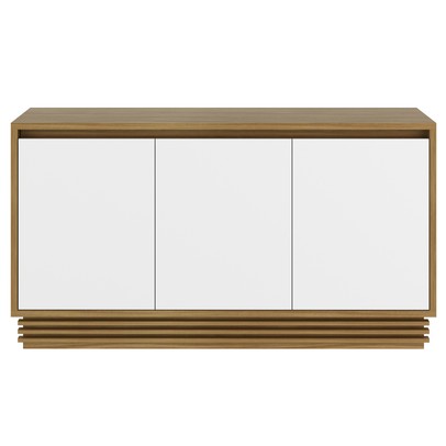 Balcão Buffet 3 Portas 1 Gaveta Natural/Off White Bb2610 - Tecno Mobili