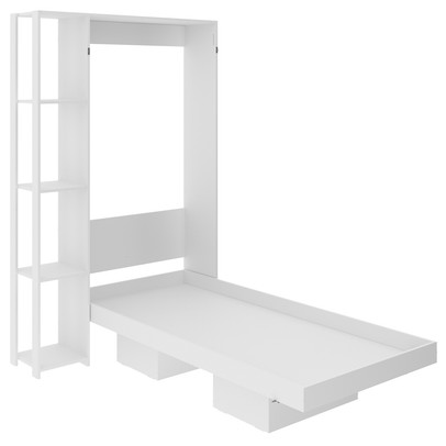 Cama de Solteiro Articulável 4 Prateleiras Branco Cm8013 - Tecno Mobili