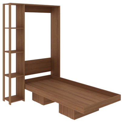 Cama de Solteiro Articulável 4 Prateleiras Amêndoa Cm8013 - Tecno Mobili