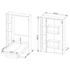 Cama de Solteiro Articulável 4 Prateleiras Amêndoa Cm8013 - Tecno Mobili