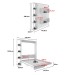 Cama de Casal Articulável 4 Prateleiras Branco Cm8014 - Tecno Mobili