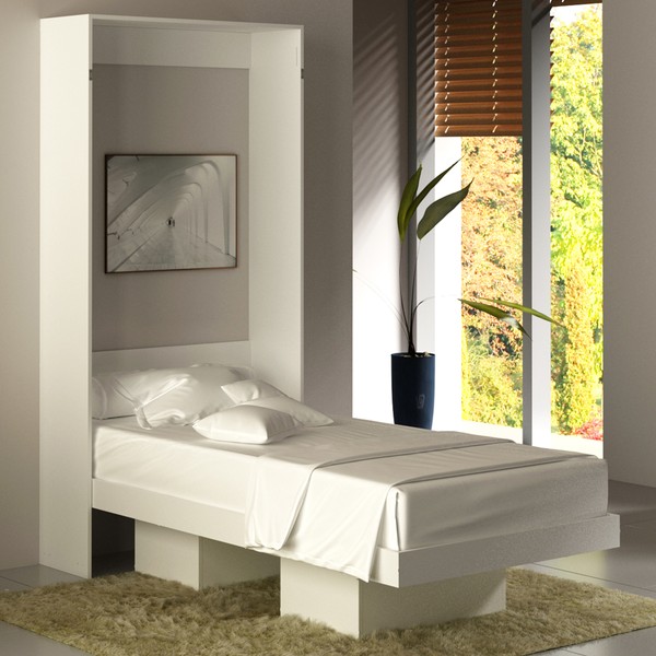 Cama de Solteiro Articulável Branco Cm8015 - Tecno Mobili