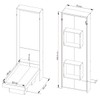 Cama de Solteiro Articulável Branco Cm8015 - Tecno Mobili
