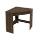 Mesa Escrivaninha de Canto 1 Gaveta Nogal Me4169 - Tecno Mobili