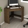Mesa Escrivaninha de Canto 1 Gaveta Nogal Me4169 - Tecno Mobili