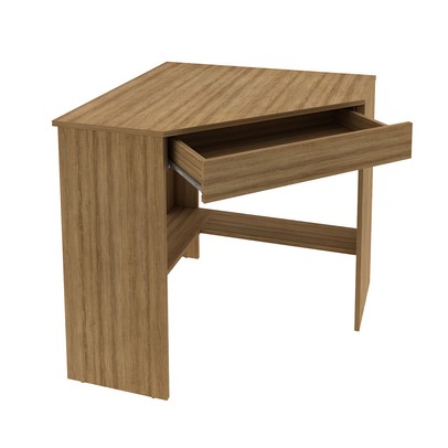 Mesa Escrivaninha de Canto 1 Gaveta Amêndoa Me4169 - Tecno Mobili