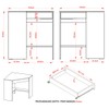 Mesa Escrivaninha de Canto 1 Gaveta Branco Me4169 - Tecno Mobili