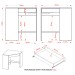 Mesa Escrivaninha de Canto 1 Gaveta Branco Me4169 - Tecno Mobili